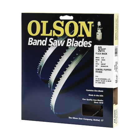 Olson Saw Olson 93.5 in. L X 0.3 in. W Carbon Steel Band Saw Blade 6 TPI Skip teeth 1 pk 14593